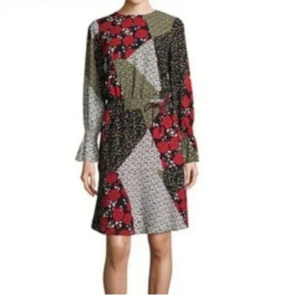 Libby Edelman Floral Patchwork Dress Size Medium, colorful - Picture 14 of 14